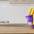 Cleaning with a reusable grocery bag