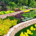 Landscaping with reusable grocery bags