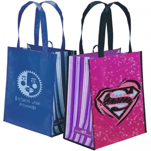 RG9 - RPET Striped Grocery Bags RG9 - RPET Striped Grocery Bags