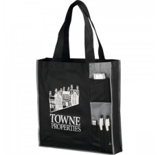 Custom Pocketed Tradeshow Bags - Gray - TB1