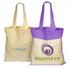Organic Cotton Colored Tote Bags - Natural & Custom - OC1