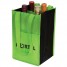 4-Bottle Contrast Wine Bags - Lime Green - W2