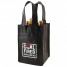 4-Bottle Reinforced Wine Bags - Black - W3