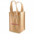 4-Bottle Reinforced Wine Bags - Natural - W3