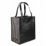 RG9 - RPET Striped Grocery Bags - Black