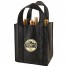 6-Bottle Reinforced Wine Bags - Black - W4