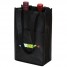 2-Bottle Contrast Wine Bags - Black - W1