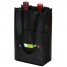 2-Bottle Contrast Wine Bags - Black - W1