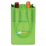 2-Bottle Contrast Wine Bags - Lime Green - W1