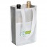 2-Bottle Contrast Wine Bags - White - W1