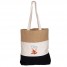 Wholesale Cotton Laguna Totes - Khaki/Natural/Black - OC13