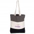 Wholesale Cotton Laguna Totes - Charcoal/Natural/Black - OC13